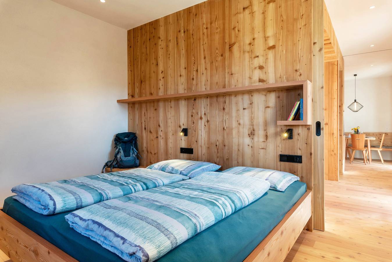 Ganze Wohnung, Ferienwohnung Hof im Thal Apt Lärche mit Bergblick, Balkon und Wlan in Aldein, Südtirol
