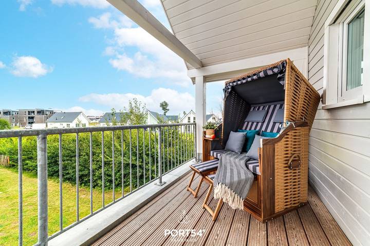 Ferienwohnung für 6 Personen, mit Balkon und Sauna sowie Ausblick in Kappeln