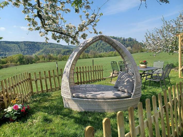 Ganze Ferienwohnung, Ferienhof Schönfelder - Wohnung 4 "Spatzennest", 2 Schlafräume in Königstein, Elbsandsteingebirge