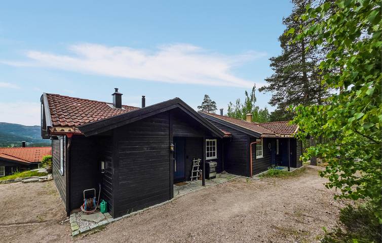 Feriehus for 6 personer, med Terrasse og Hage i tillegg til Utsikt i Vrådal