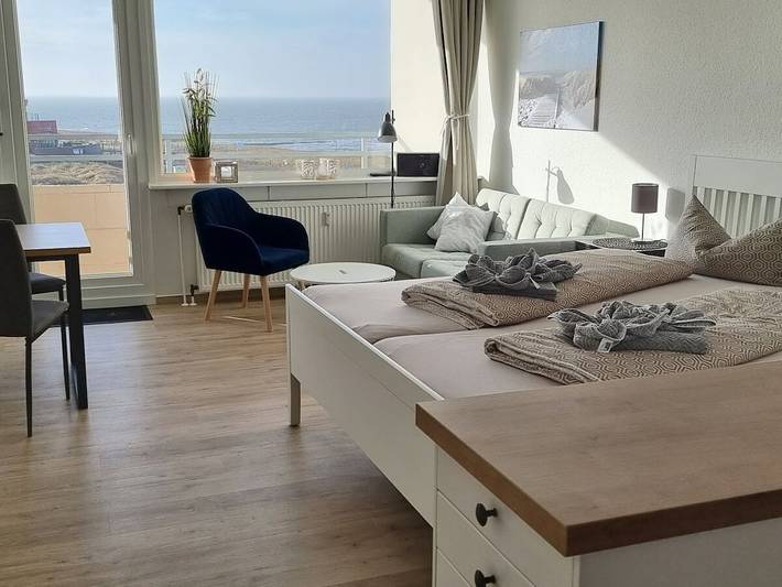 Ferienhaus mit Meerblick für 2 Personen, mit Balkon auf Borkum - 3