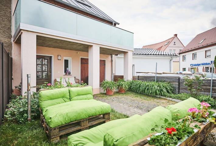 Ferienhaus für 6 Personen, mit Balkon und Terrasse sowie Garten und Ausblick im Leipziger Neuseenland - 2