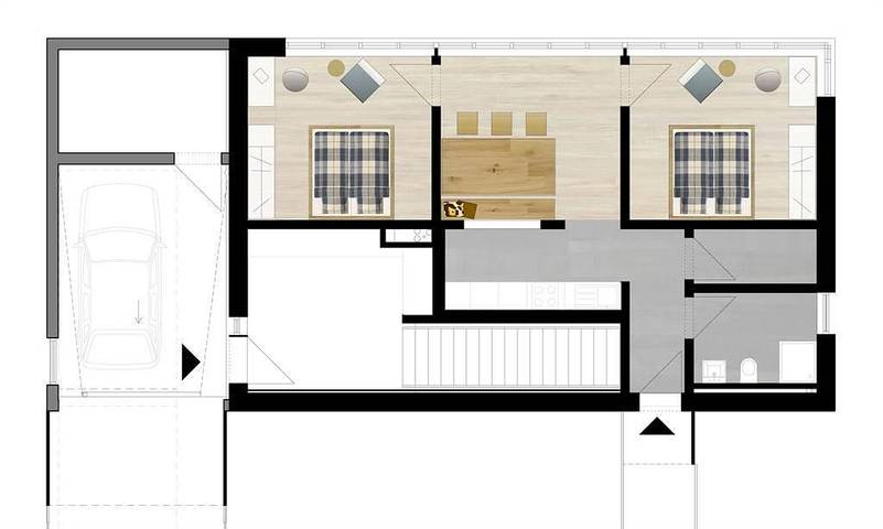 Ganze Ferienwohnung, Appartement/Fewo, Bad mit Dusche, 2 Schlafräume in Bartholomäberg, Schruns-Tschagguns