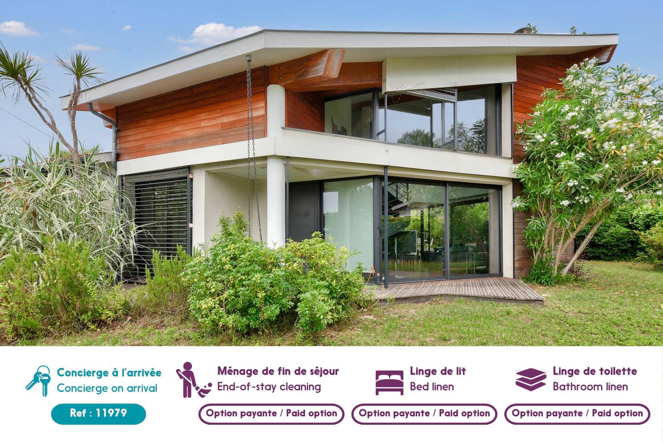 950m plage - Maison architecte 4 adultes - 2enfants in Andernos-les-Bains, Region de Arcachon