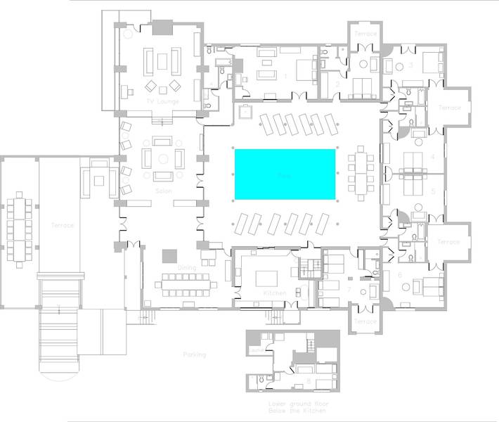 Chalet para 20 personas, con piscina además de terraza y jardín en Axarquía - 2
