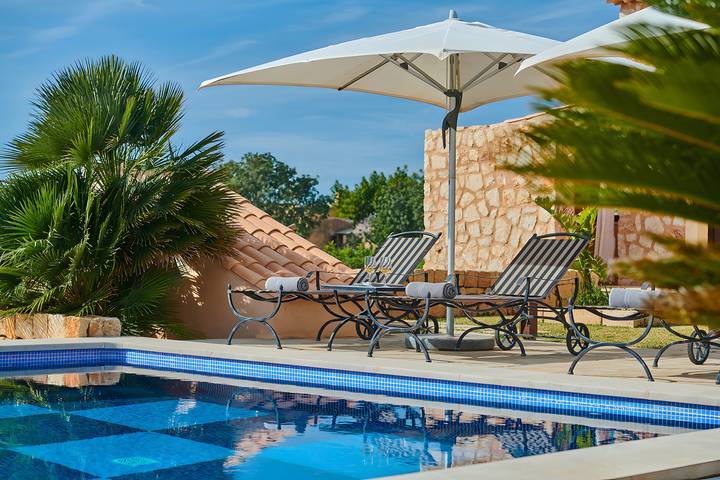 Finca 'Sant Salvador' mit Bergblick, Wi-Fi und Klimaanlage in Manacor, Mallorca Osten