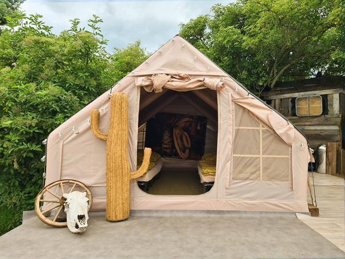 Bungalow für 2 Personen, mit Terrasse und Garten sowie Ausblick in Naturpark Barnim