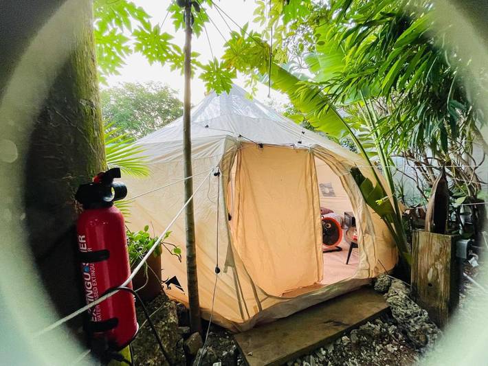 Camping für 2 Personen, mit Terrasse und Garten sowie Ausblick in Florida