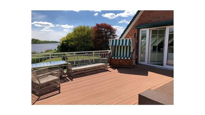 Ferienhaus für 2 Personen, mit Terrasse am Nord-Ostsee-Kanal