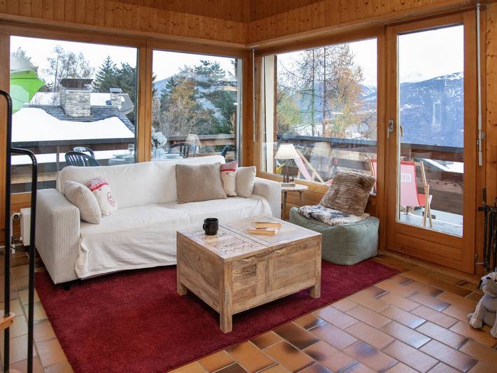 Ferienwohnung für 4 Personen, mit Terrasse in Leytron