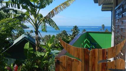 Maison d’hôte pour 2 personnes, avec jardin ainsi que piscine et vue dans Mo'orea