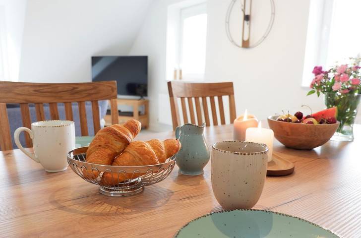 Ferienwohnung für 4 Personen, mit Terrasse und Garten sowie Ausblick in Husby - 2