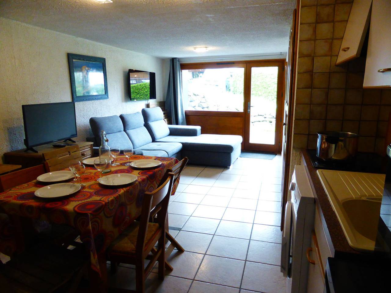 Appartement entier, Charmant T2 avec coin nuit, terrasse, à 900m des pistes, 5 pers., Les Contamines-Montjoie in Les Contamines-Montjoie, Pays du Mont-Blanc