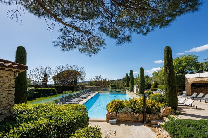 Maison de vacances pour 4 personnes, avec Terrasse ainsi que Jardin et Piscine à Gordes