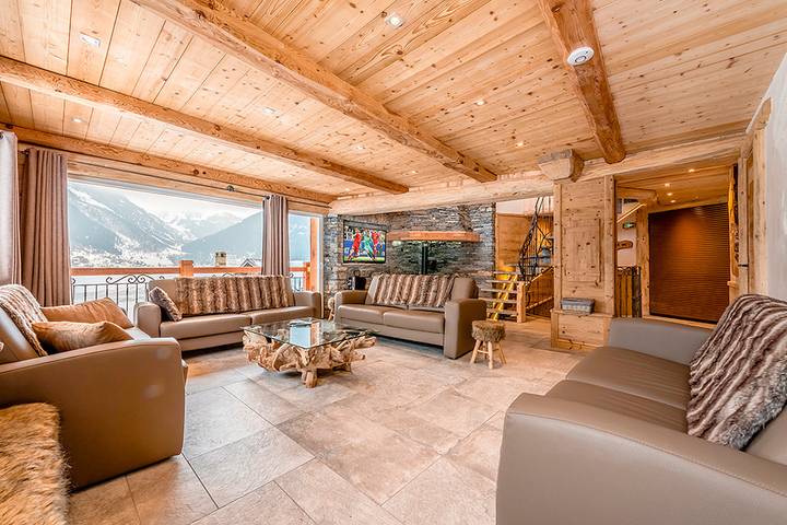Location de vacances pour 24 personnes, avec Balcon et Jacuzzi ainsi que Terrasse et Sauna à Villaroger - 2