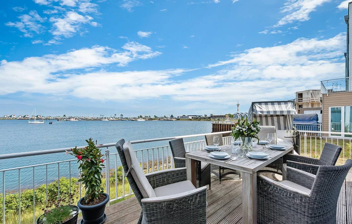 Apartment mit Meerblick, Terrasse, TV, Internet und Parkplatz! in Olpenitz, Kappeln