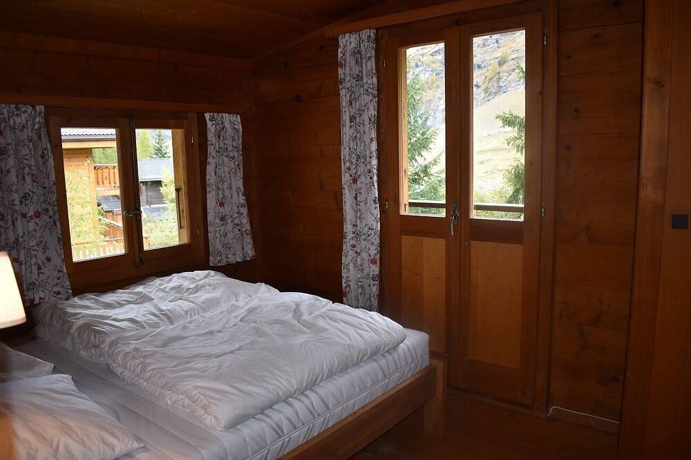Einzelchalet in Zinal - 1 Schlafzimmer mit 1 Doppelbett (160x190) - 1 Schlafzimmer mit 2 Betten - Wo in Ayer (Anniviers), Anniviers
