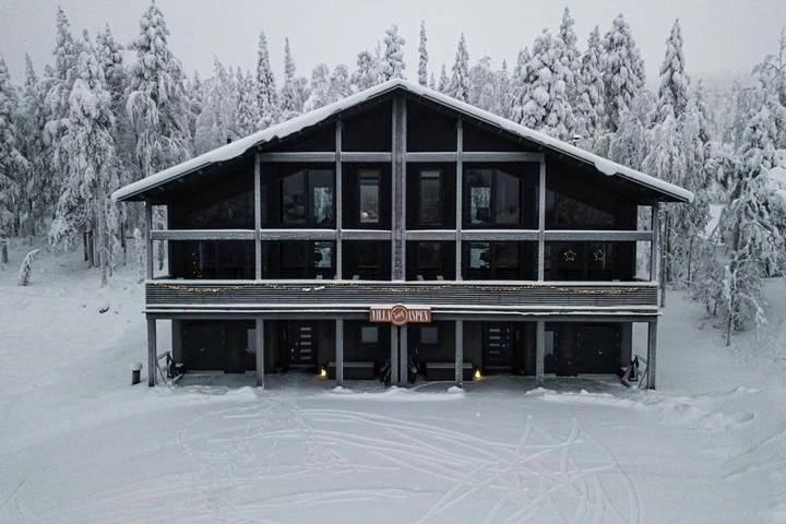 Villa för 14 Personer, med utsikt samt terass och bastu i Levi