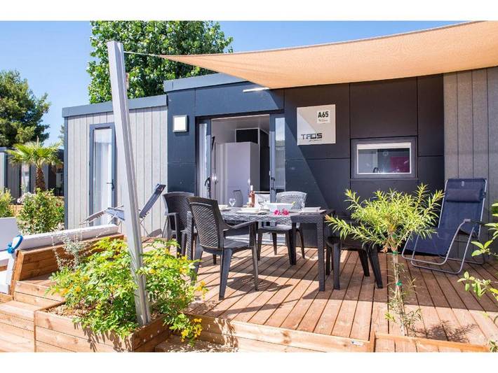 Station pour 4 personnes, avec piscine et terrasse dans Plages des Cabanes de Fleury - 3