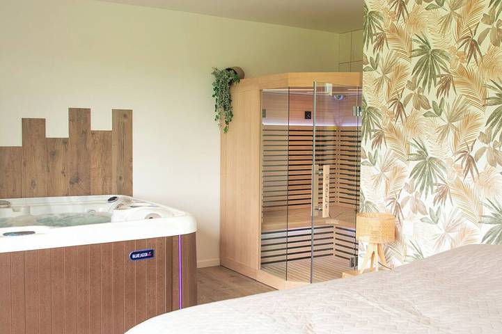 Location de vacances pour 2 personnes, avec sauna ainsi que jardin et jacuzzi à Auquemesnil