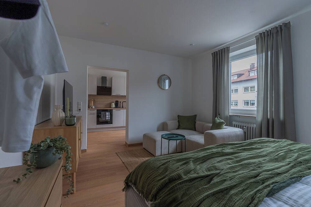 Ganze Wohnung, Sali | Design Studio Apartment im Zentrum von Trossingen in Trossingen, Mittlerer Schwarzwald