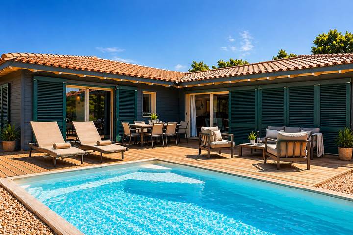 Villa pour 6 personnes, avec piscine et jardin à Figari - 2