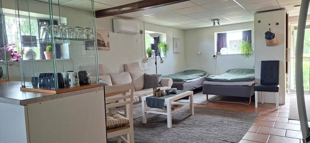 Appartement de vacances pour 3 personnes, avec Terrasse ainsi que Jardin et Vue