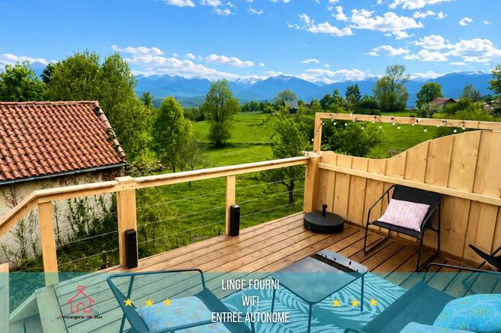 Maison de vacances pour 6 personnes, avec Balcon et Terrasse ainsi que Jardin et Vue