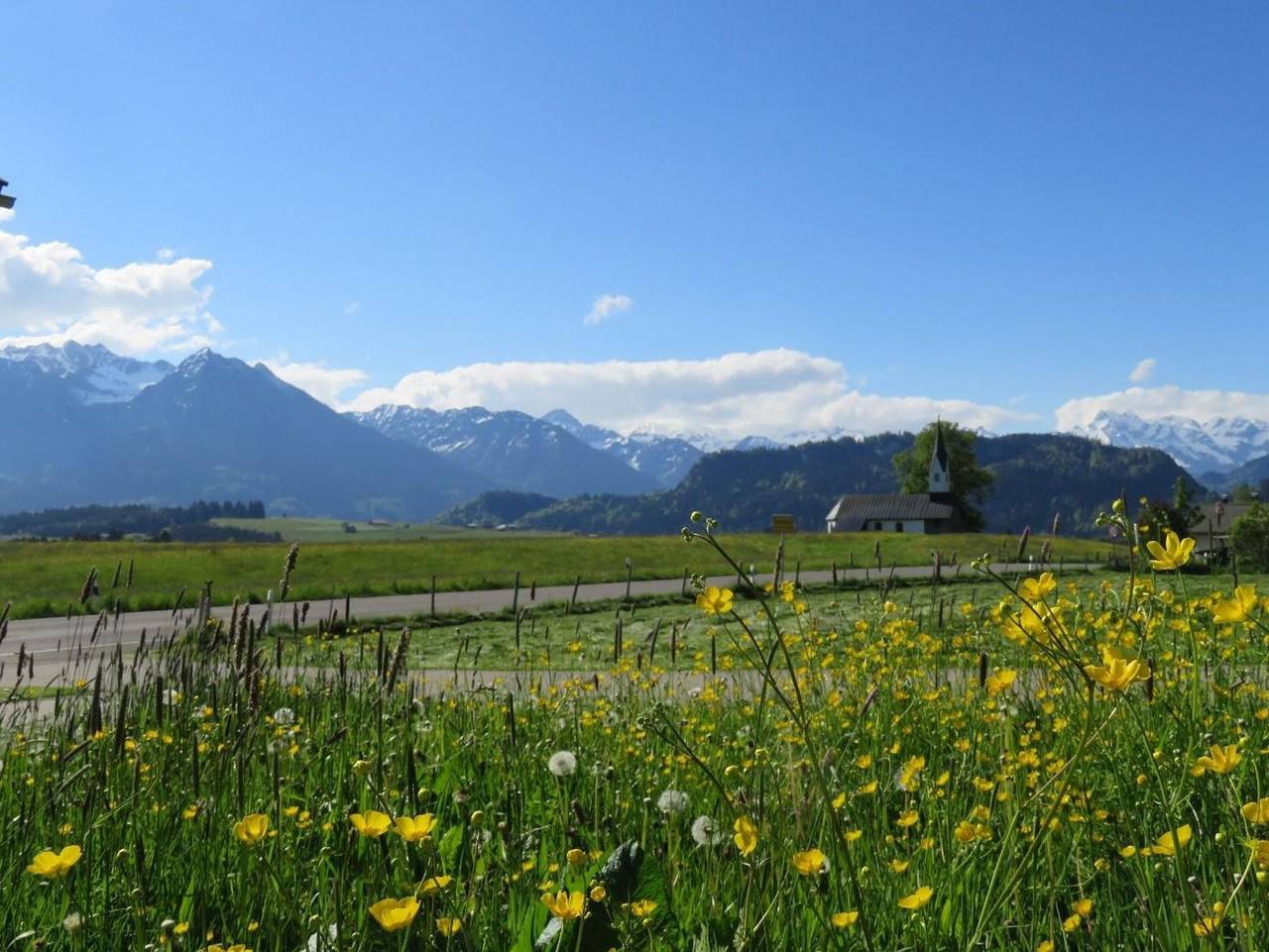 Ganze Ferienwohnung, Kreuzangerhof - Ferienwohnung 3 Blick aufs Nebelhorn in Bolsterlang, Bayerisch Schwaben