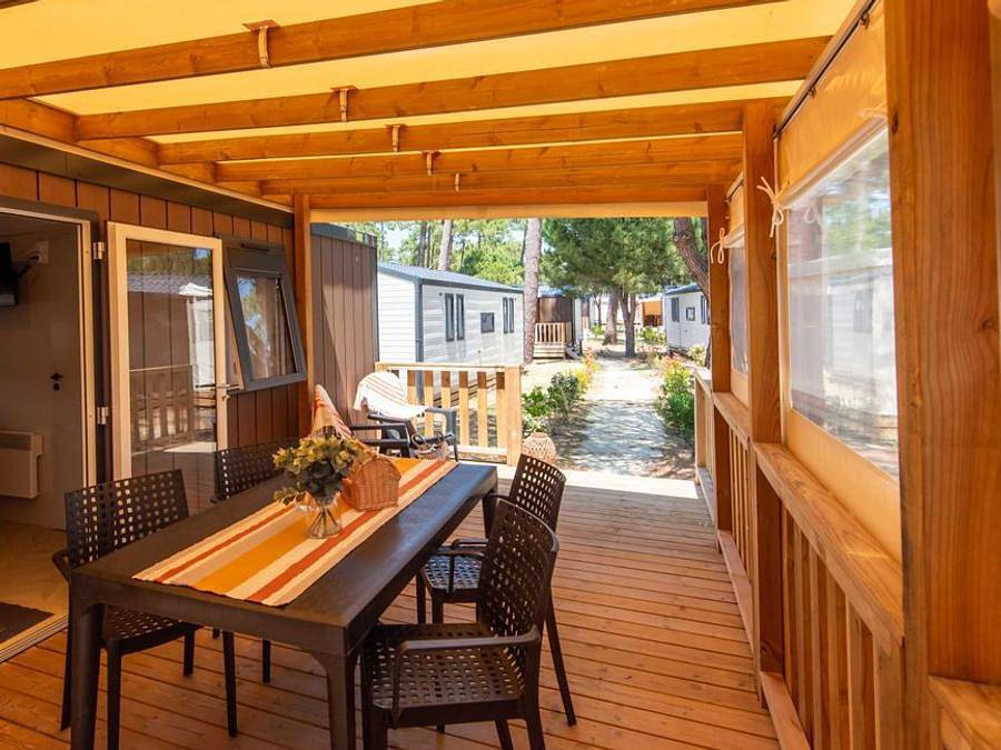 Camping Club Médoc Plage 4* - Ms Vacances - Mobilheim 4 personen - Olbia Confort klimatisiert - Fußgängerzone in Vendays-Montalivet, Lesparre-Médoc und Umgebung