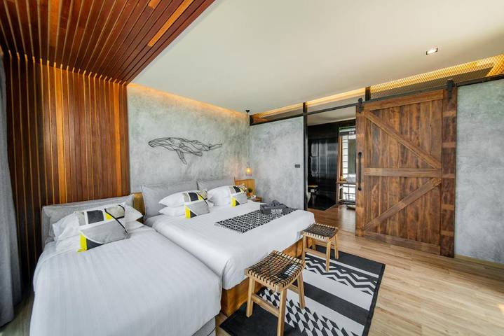 Station pour 3 personnes, avec jardin ainsi que vue et piscine dans Koh Phangan - 4