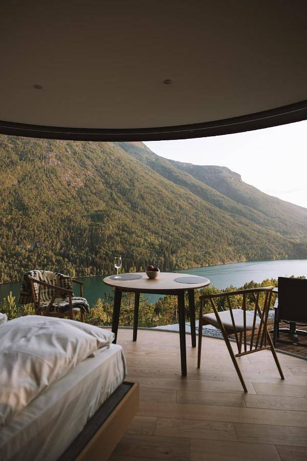 Kemping dla 2 osób, z Balkon i Jacuzzi oraz Taras i Ogród w Norwegia