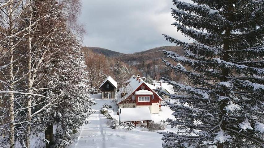 Willa dla 10 osób, z ogród i sauna oraz widok w Karkonosze