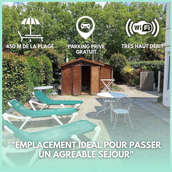 Gîte pour 3 personnes, avec terrasse dans Saint-Marc-sur-Mer