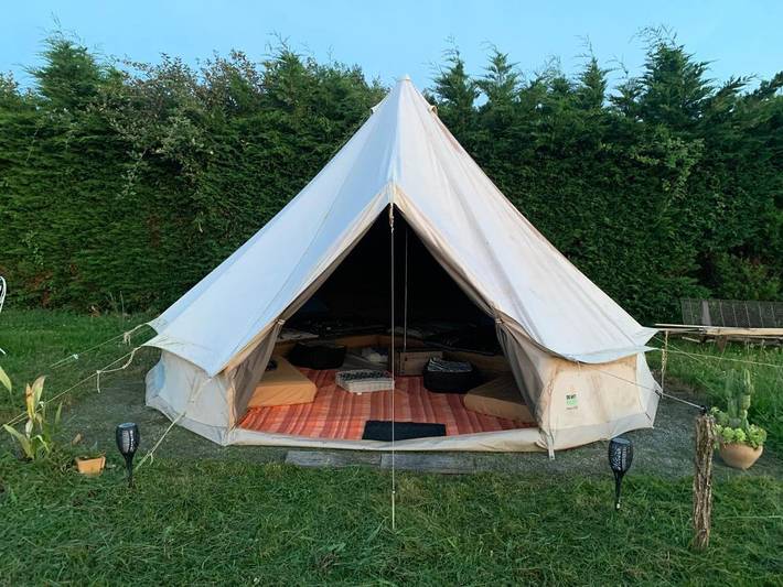 Tente pour 5 personnes, avec jardin ainsi que vue et piscine dans l' Ariège - 2
