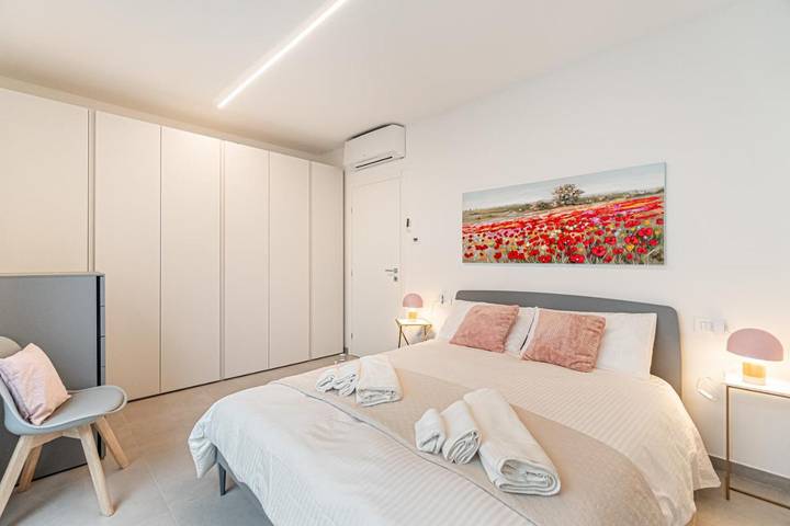 Ferienwohnung für 4 Personen, mit Garten und Ausblick