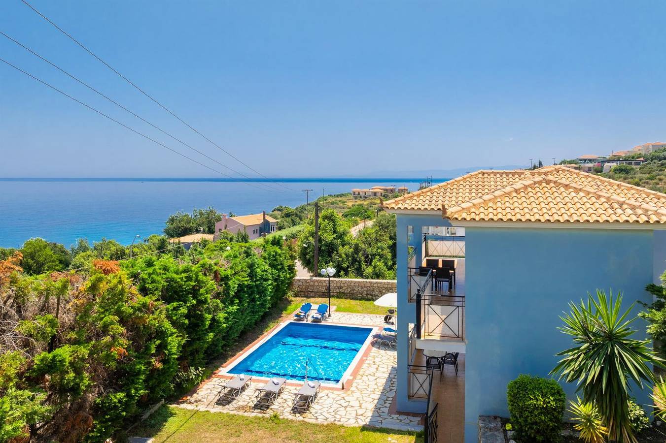 Villa für 8 Personen mit Meerblick in Skala, Kefalonia