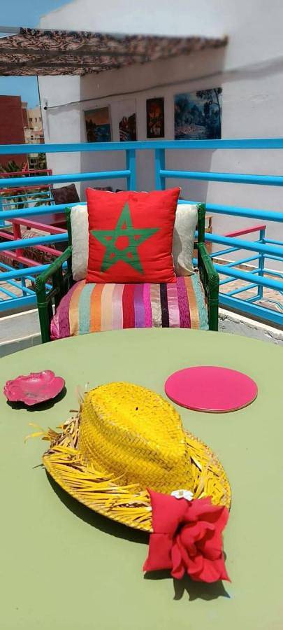 Riad pour 3 personnes, avec terrasse, animaux acceptés