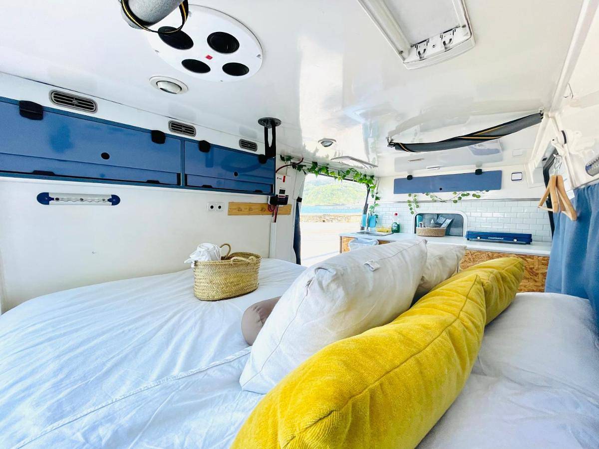 Caravan in San Sebastian, Baskische Kust (Spanje)