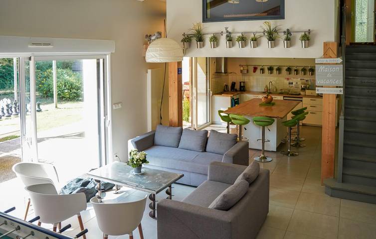 Maison de vacances pour 11 personnes, avec jardin et terrasse, animaux acceptés