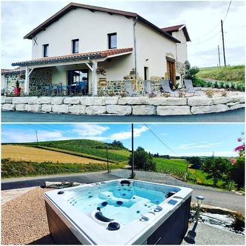 Gîte pour 15 personnes, avec jacuzzi et terrasse à Bully