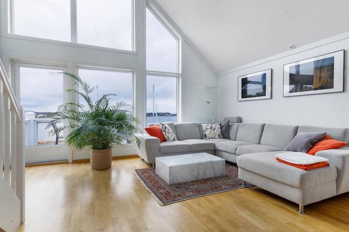 Ferienwohnung für 6 Personen, mit Balkon und Terrasse sowie Sauna und Ausblick in Stavanger - 3