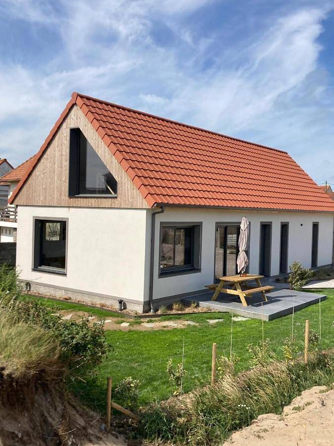 Ferienhaus für 6 Personen, mit Terrasse und Garten sowie Ausblick in Audresselles