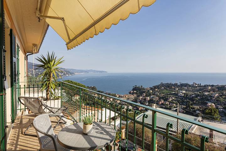 Apartament wakacyjny dla 2 osób, z ogród i taras w Rapallo