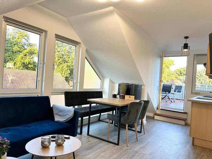 Ferienwohnung für 4 Personen, mit Balkon und Terrasse sowie Ausblick in Langenhagen - 3