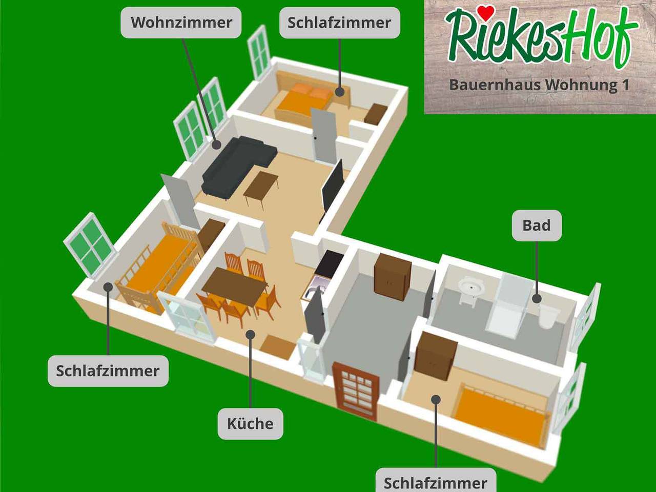 Ganze Wohnung, Ferienwohnung '1, 70qm' mit Gemeinschaftsterrasse, Gemeinschaftsgarten und Wi-Fi in Schmallenberg, Hochsauerlandkreis