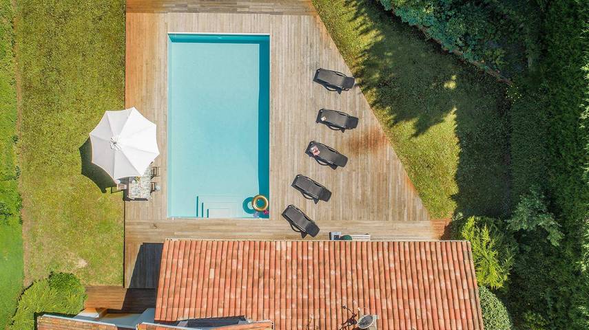Villa pour 10 personnes, avec terrasse ainsi que jardin et piscine, animaux acceptés dans les Landes - 3