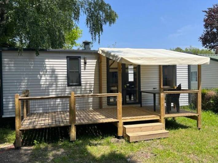 Mobil home pour 6 personnes, avec piscine et terrasse à Grayan-et-l'Hôpital