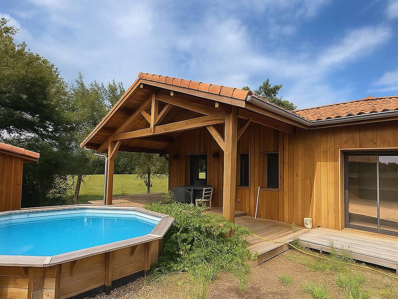 Maison avec animaux, terrasse - 6 pers. in Vielle-Saint-Girons, Côte d’Argent