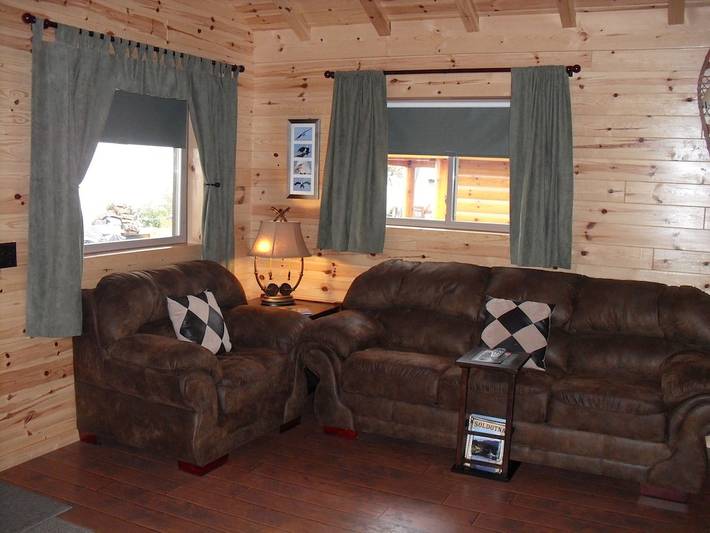 Blockhütte für 4 Personen, mit Terrasse in Alaska